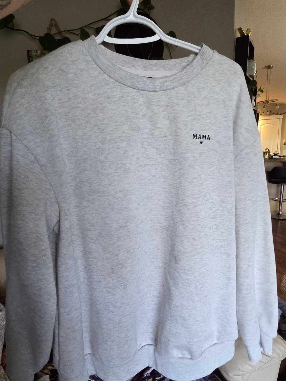 SHEIN Maternity MAMA Sweatshirt & Pants Set XL Grey - Picture 3 of 6
